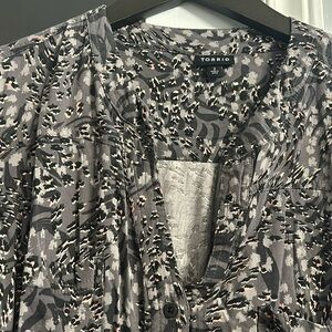 Torrid printed blouse